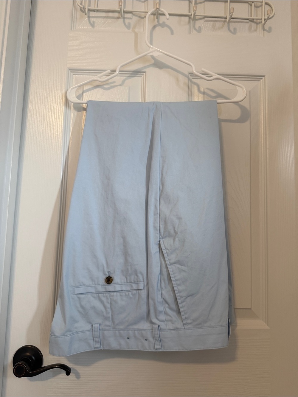 Light Blue Men's Casual Chinos - Tailored Comfort